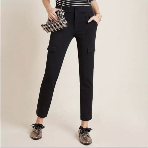 Anthropologie Pants - Anthropologie The Essential Slim Black Cargo Pants